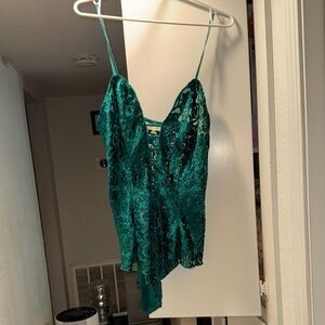 Emerald Green Lace Bodysuit